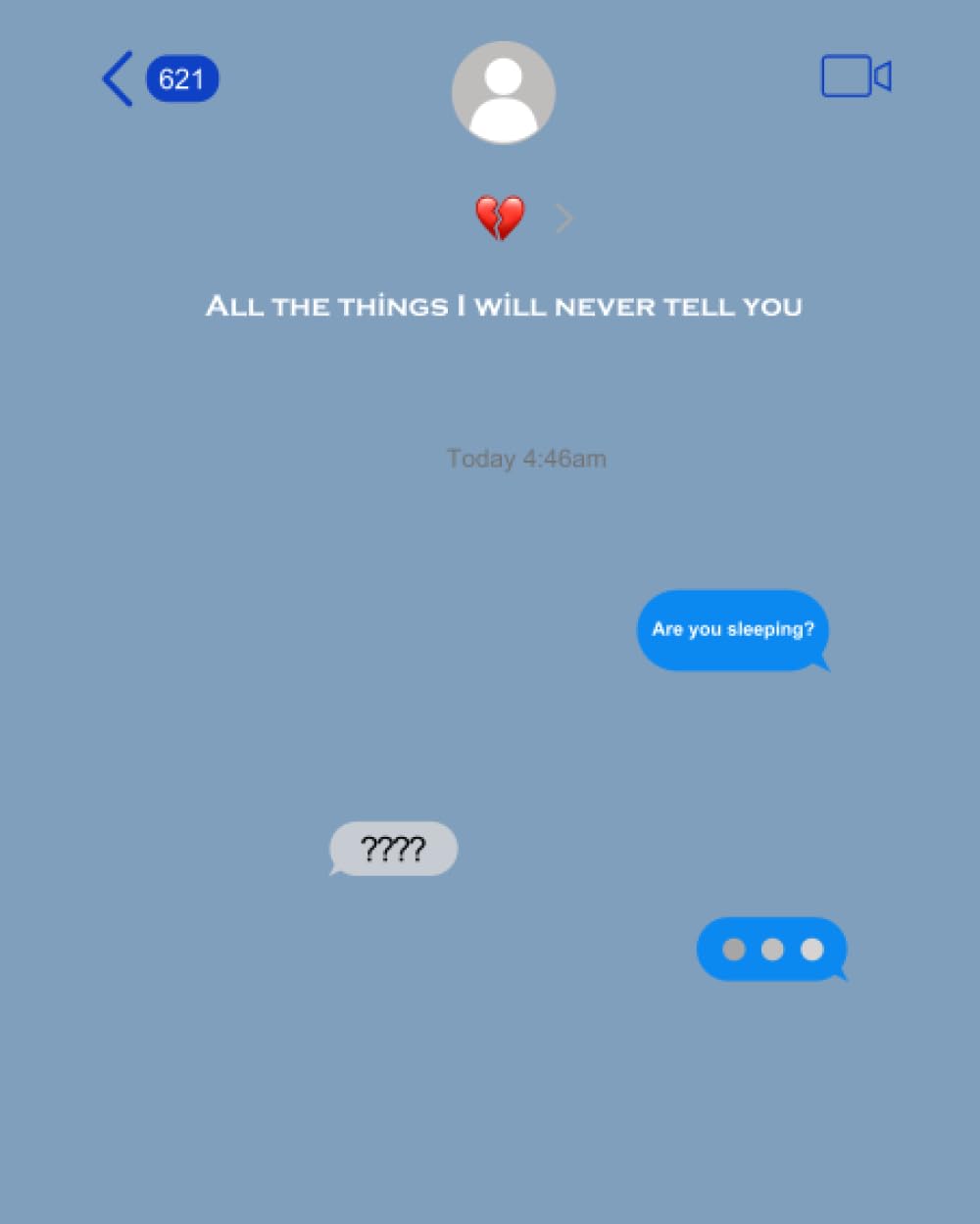 All the things I will never tell you — used book cover