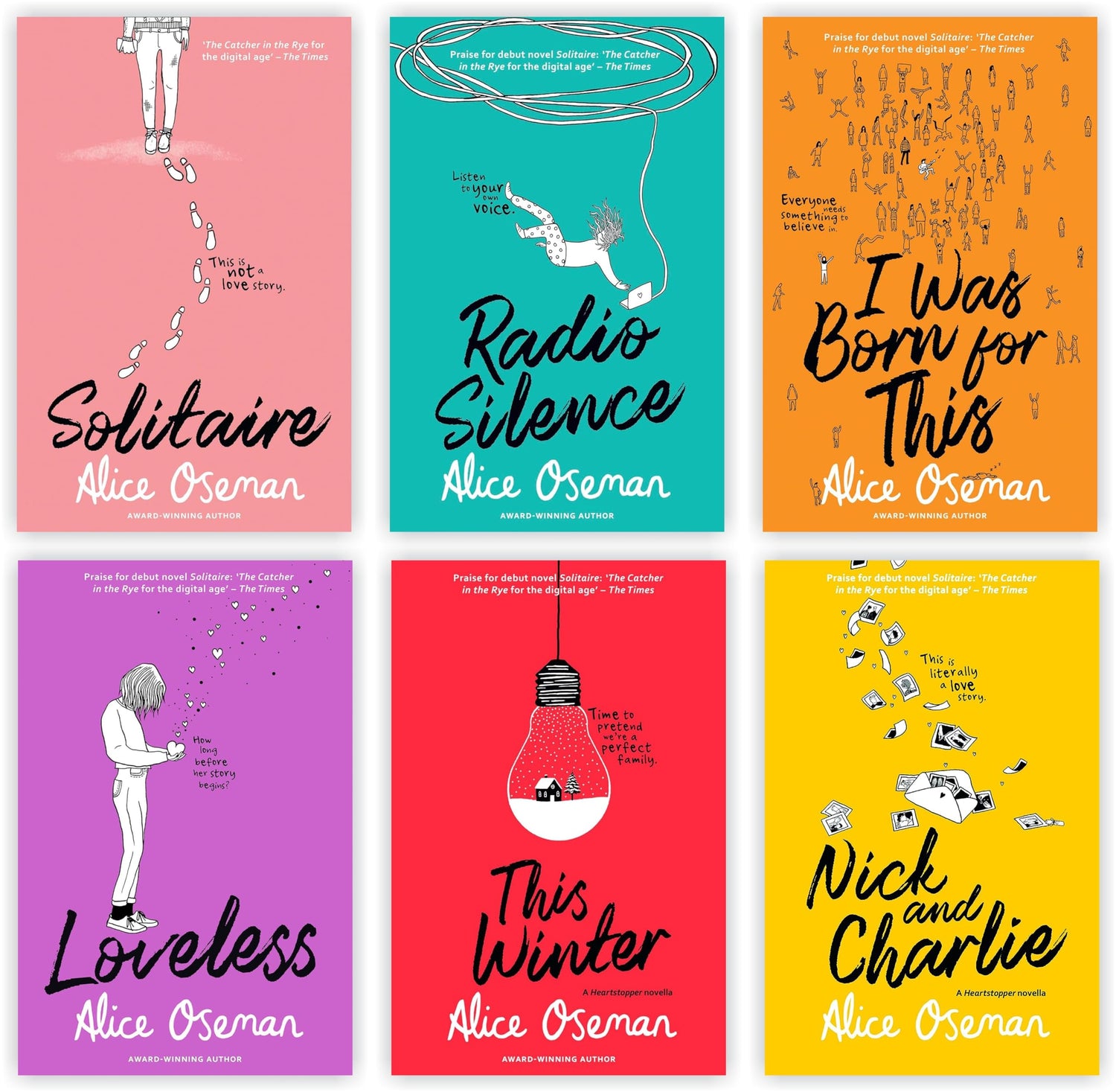 Alice Oseman 6 Book Collection Set — used book cover
