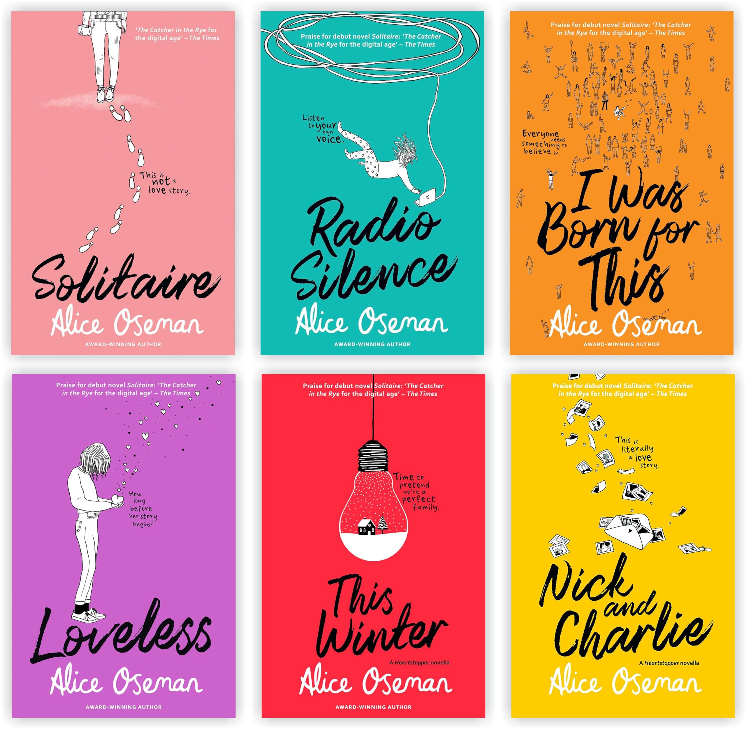Alice Oseman 6 Book Collection Set — used book cover