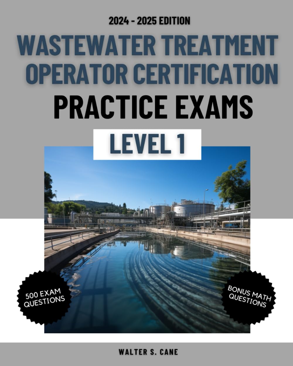 Wastewater Treatment Operator Certification Practice Exams — used book cover
