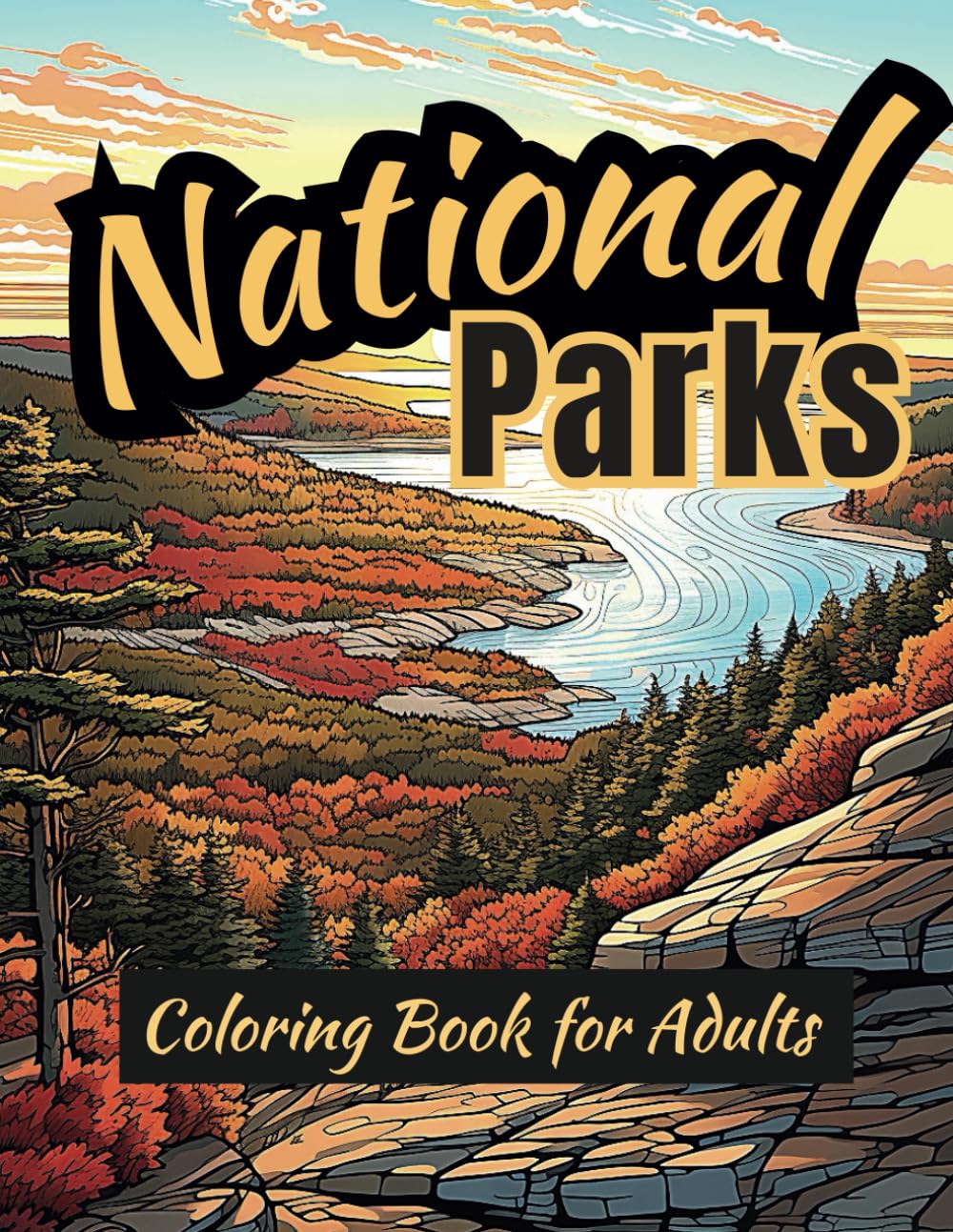 National Parks Coloring Book — used book cover