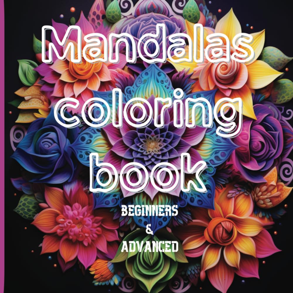 Flower Mandalas coloring book