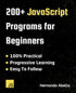 200+ JavaScript Programs for Beginners — used book cover