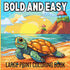 Bold and Easy Large Print Coloring Book — used book cover