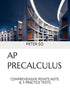 AP PRECALCULUS: COMPREHENSIVE POINTS NOTE & 5 PRACTICE TESTS — used book cover
