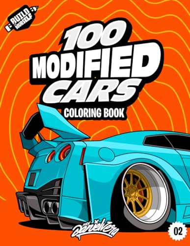 100 Modified Cars Coloring Book — used book cover
