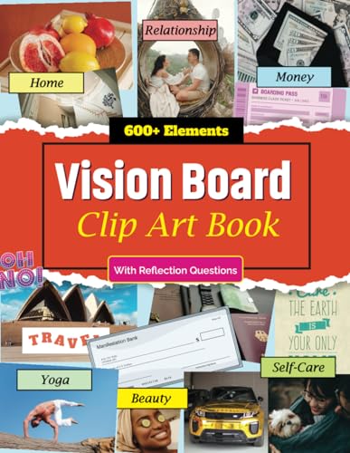 Vision Board Clip Art Book — used book cover