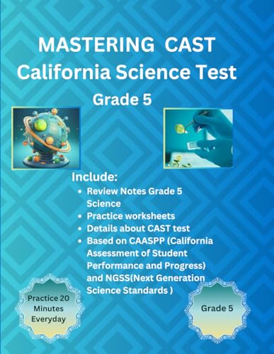 Mastering CAST (California Science Test) For Grade-5 — used book cover