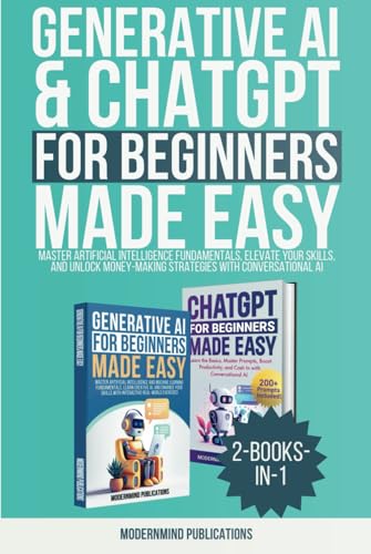 Generative AI &amp; ChatGPT for Beginners Made Easy 2-Books-in-1 — used book cover