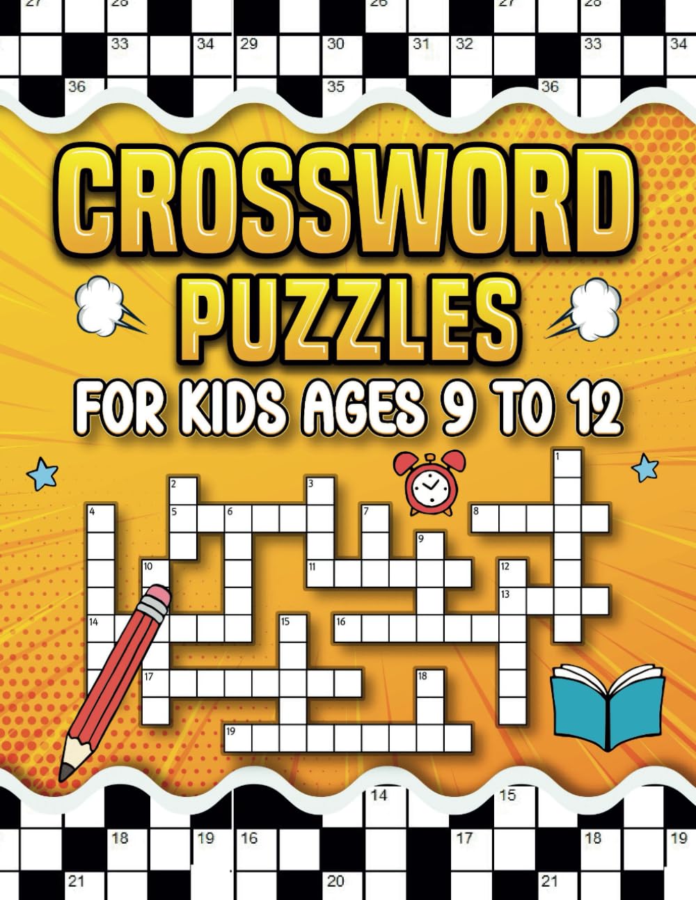 Crossword Puzzles for Kids Ages 9 to 12 — used book cover