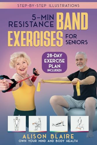 5 Min Resistance Band Exercises for Seniors — used book cover