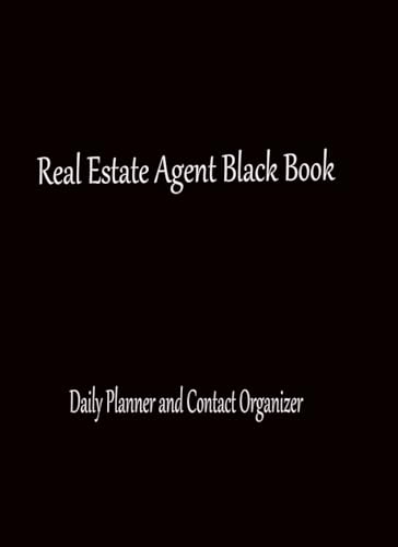 Real Estate Agent Black Book — used book cover