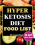 Hyper Ketosis Diet Food List — used book cover