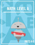 Math: Level A, Units 4-6 — used book cover