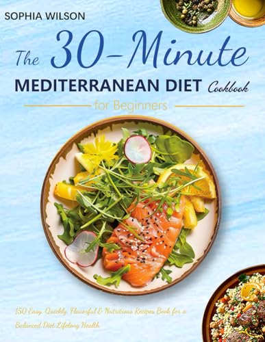The 30-Minute Mediterranean Diet Cookbook for Beginners — used book cover