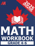 Math Workbook Grade 4-6 - Mathematics Book 4th Grade, 5th Grade, 6th Grade - Numbers, Statistics, Probability, Patterns, Shape, Space — used book cover