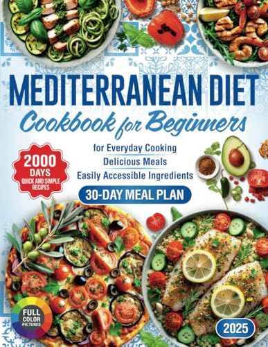 Mediterranean Diet Cookbook for Beginners — used book cover