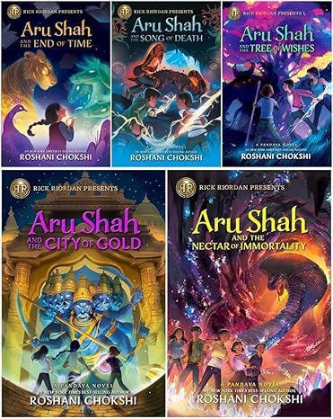 Pandava Series 5 Books Set - Aru Shah and the End of Time, Aru Shah and the Song of Death, Aru Shah and the Tree of Wishes, Aru Shah and the City of Gold, Aru Shah and the Nectar of Immortality