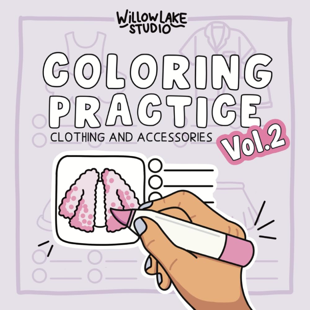 Coloring Practice: Clothing and Accessories
