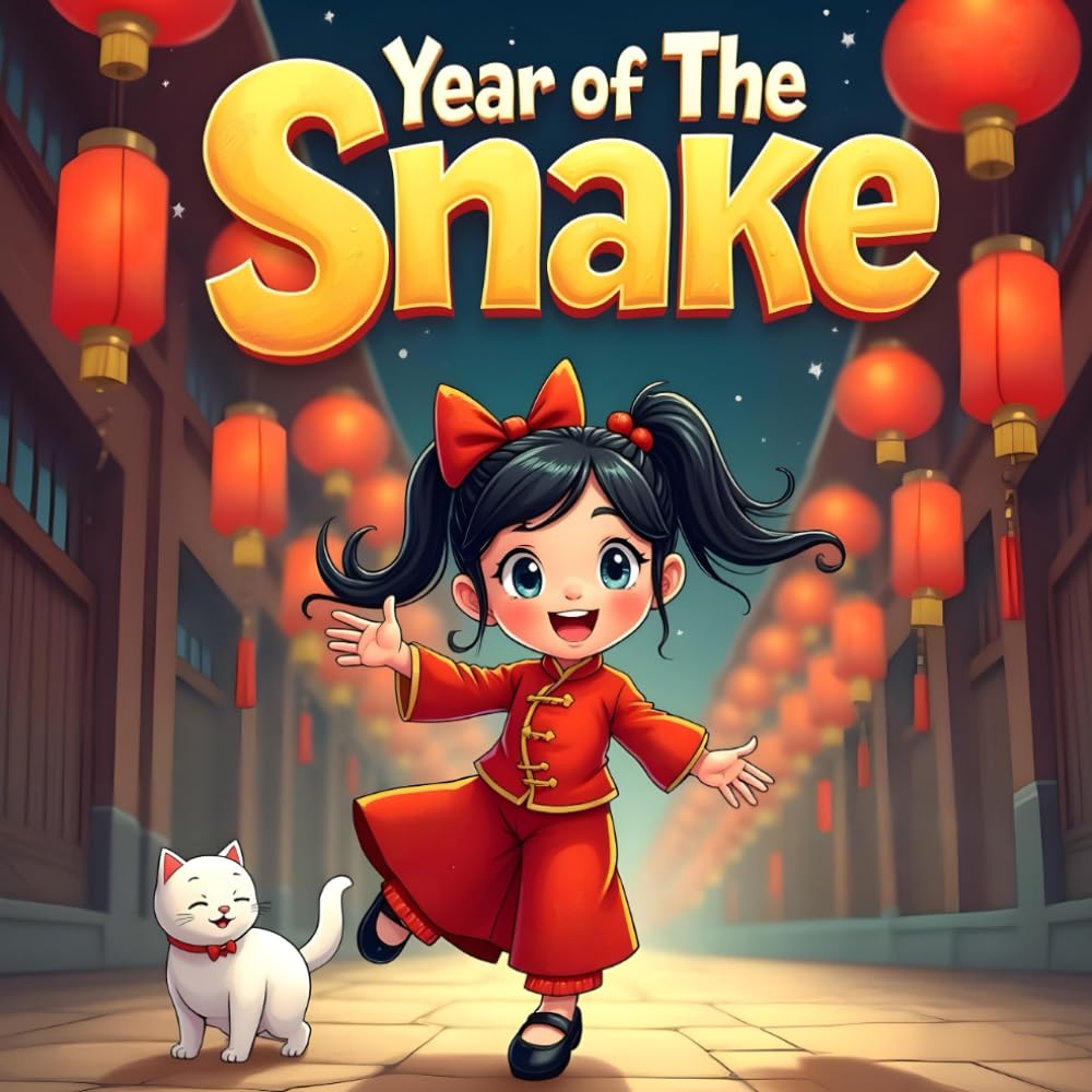 2025 Year Of The Snake Celebrating Chinese new year book for kids — used book cover
