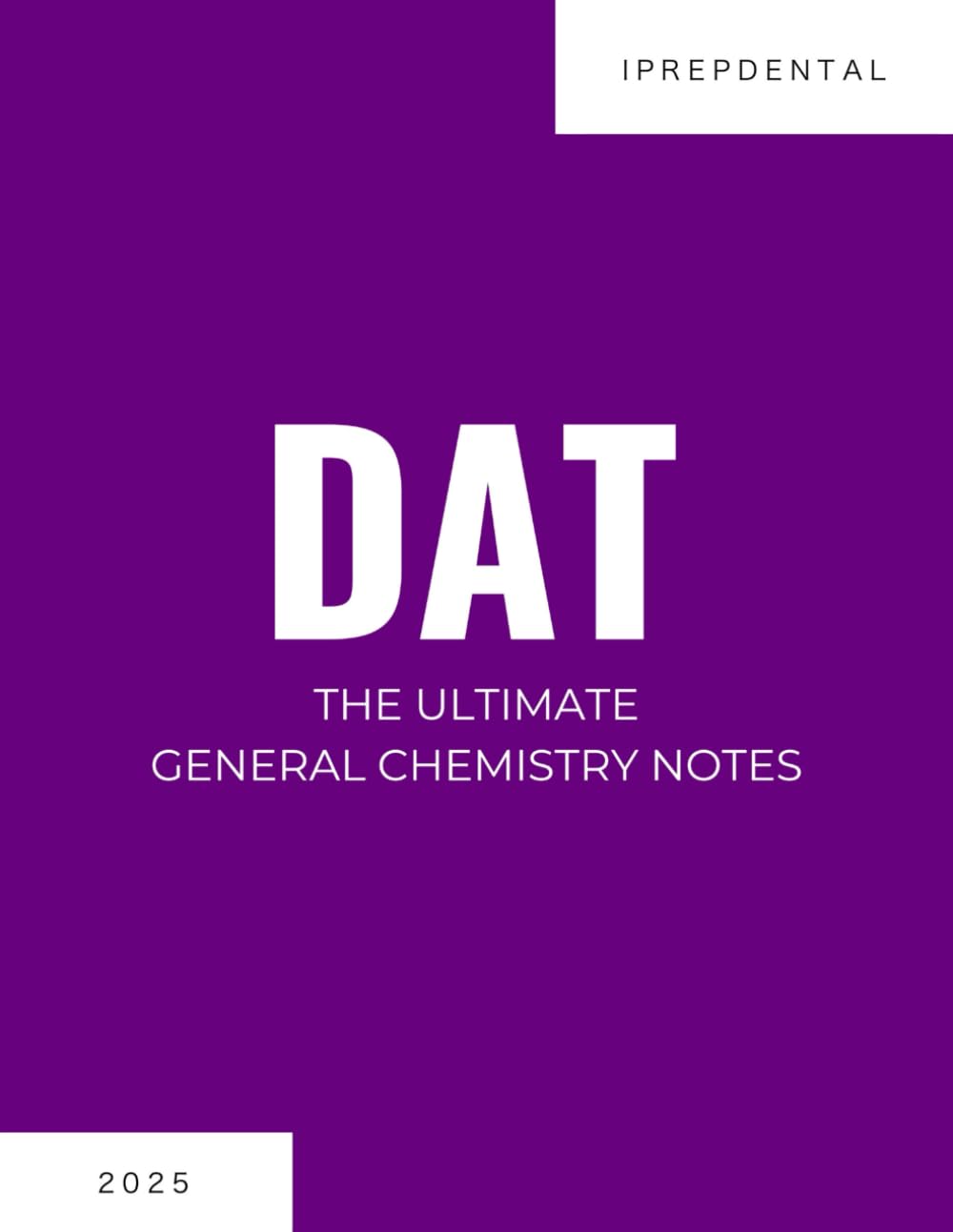 2025 DAT General Chemistry Notes — used book cover