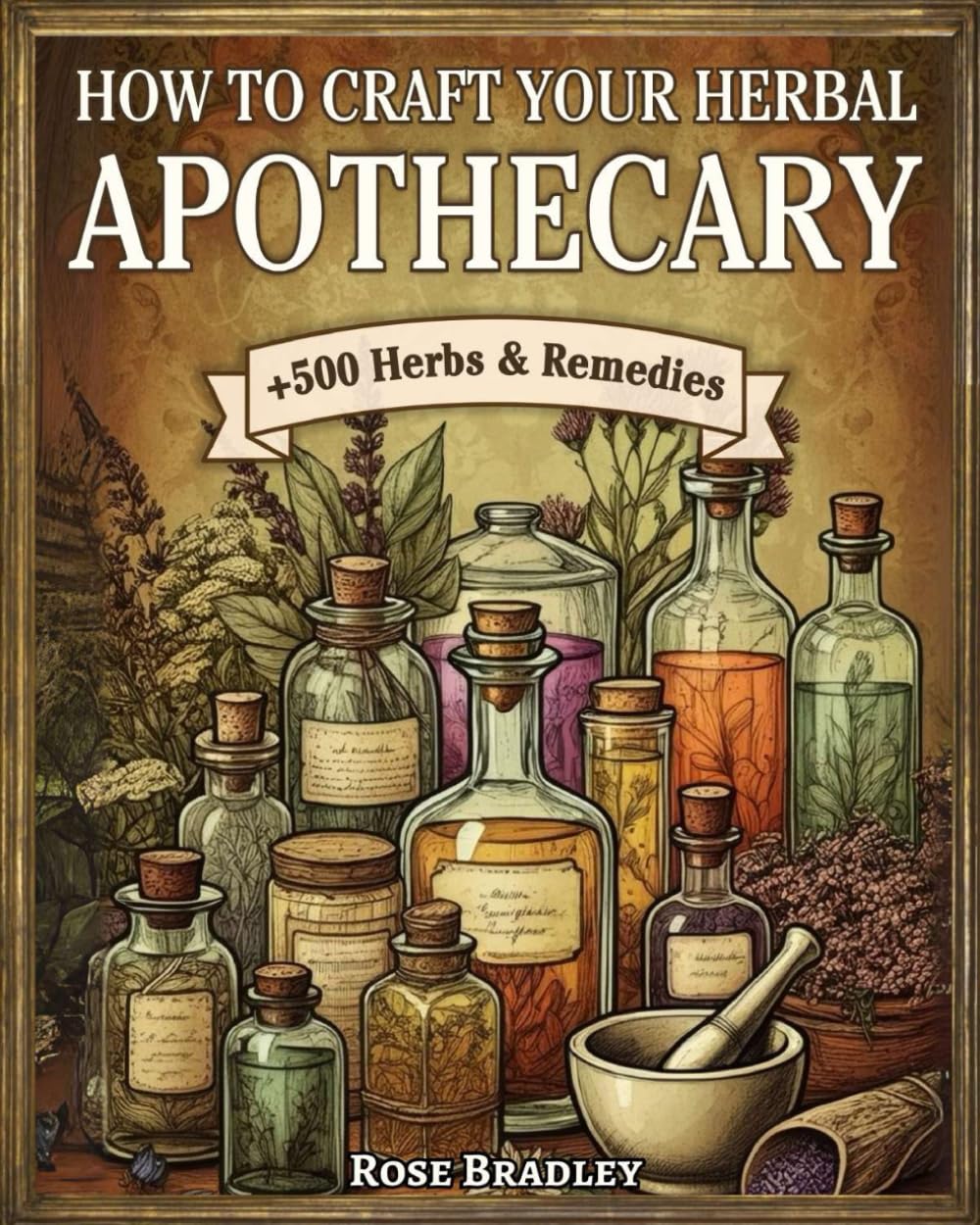 How to Craft Your Herbal Apothecary: 500+ Herbs and Natural Remedies for Everyday Health | Your A-Z Guide to Make DIY Healing Tinctures, Teas, Decoctions, Syrups, Essential Oils, and More