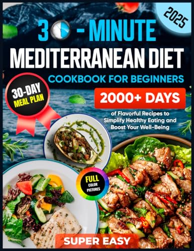 Mediterranean Diet Cookbook for Beginners — used book cover