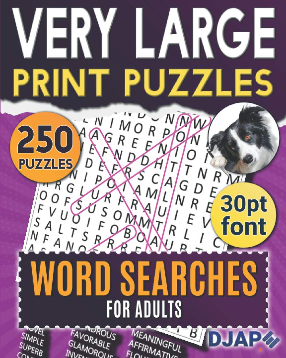 Very Large Print Puzzles: Word Searches for Adults: 250 puzzles in 30pt font (Word Search Books for Adults)