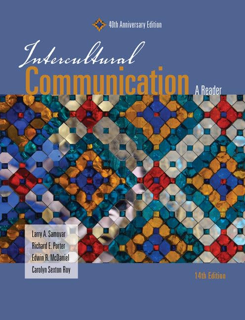 Intercultural Communication: A Reader — used book cover
