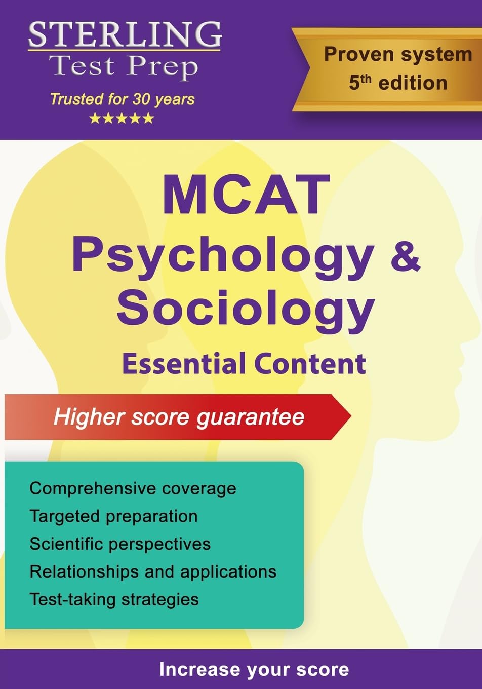Sterling Test Prep MCAT Psychology &amp; Sociology: Review of Psychological, Social &amp; Biological Foundations of Behavior (MCAT Science Preparation)
