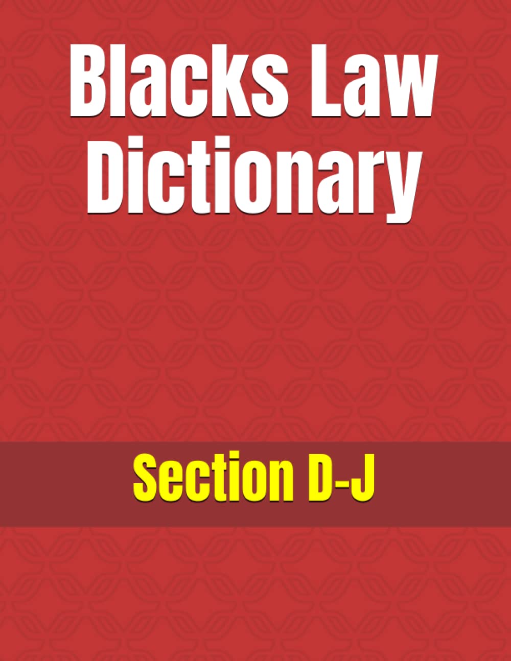 Blacks Law Dictionary — used book cover