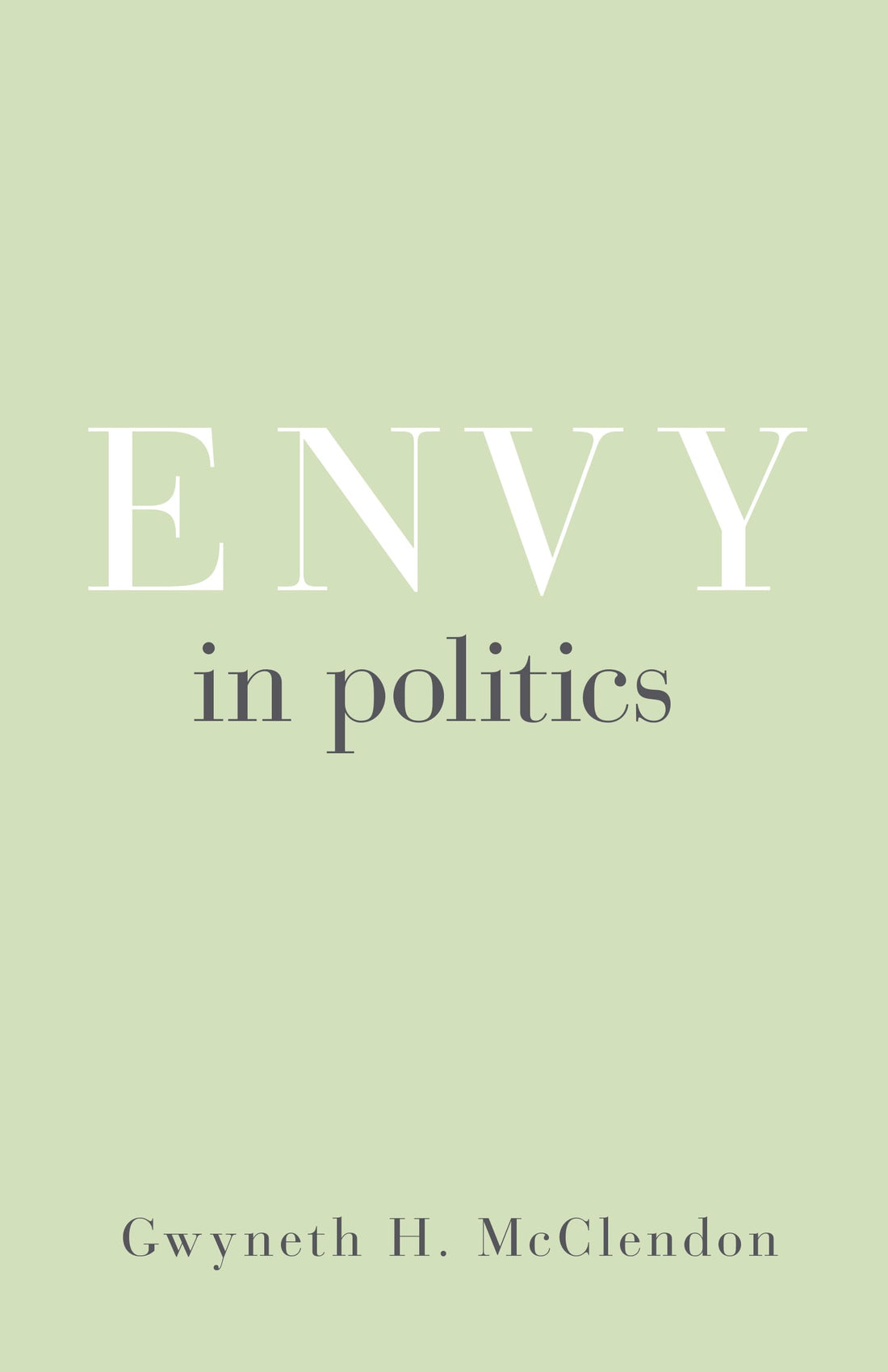 Envy in Politics — used book cover