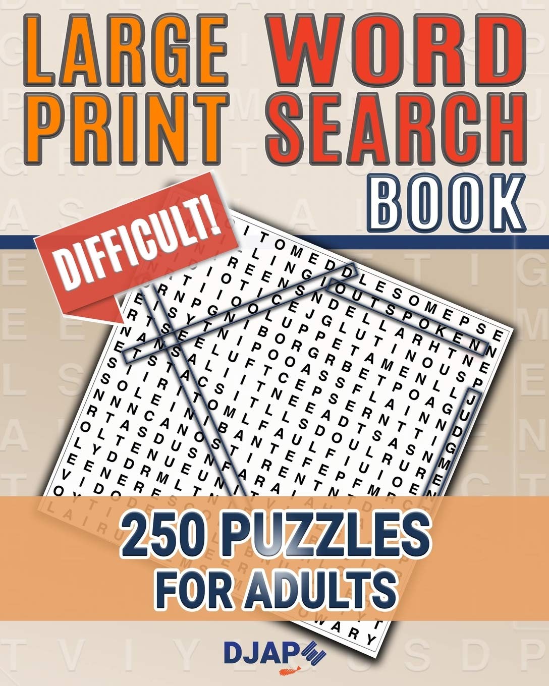 Large Print Word Search Book — used book cover