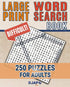 Large Print Word Search Book — used book cover