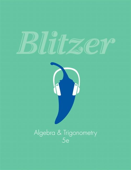 Algebra and Trigonometry — used book cover