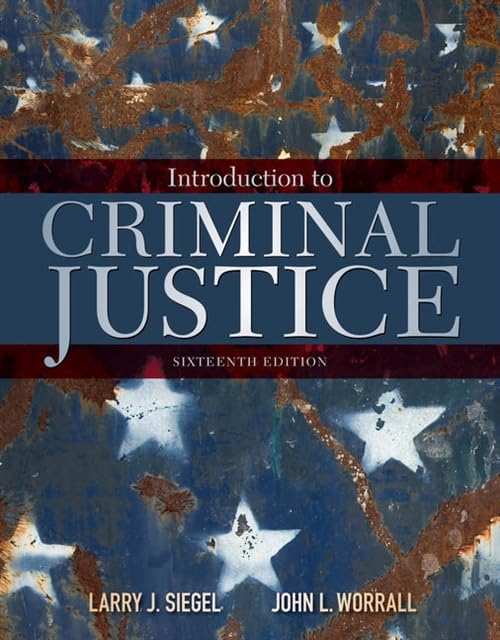 Introduction to Criminal Justice — used book cover
