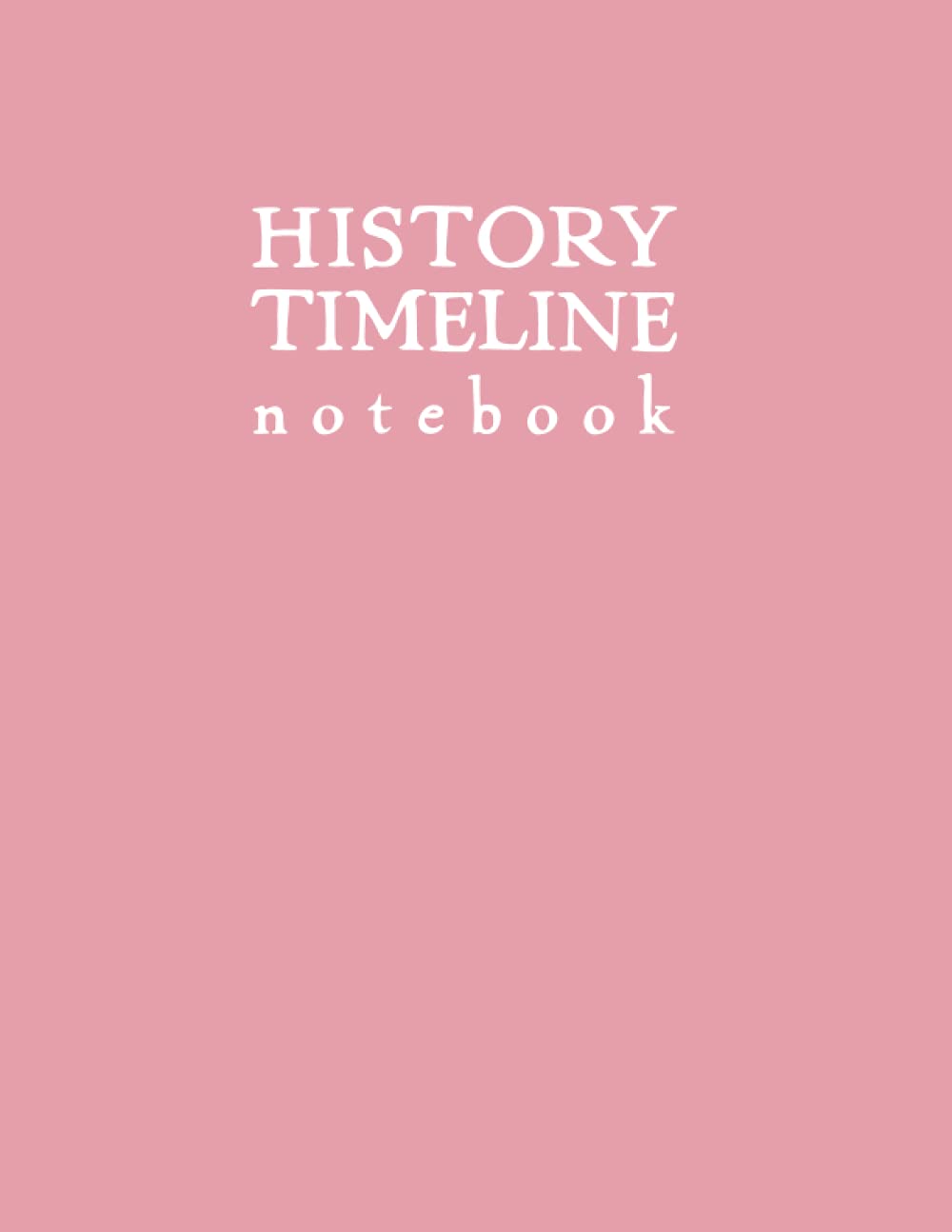History Timeline Notebook — used book cover