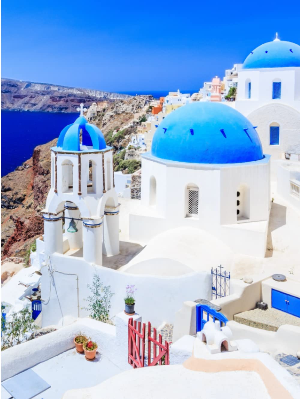 Greece: Decorative Coffee Table Book/Perfect for Home Staging/Stacking on Tables/Home Decor Book/Blank Lined Book