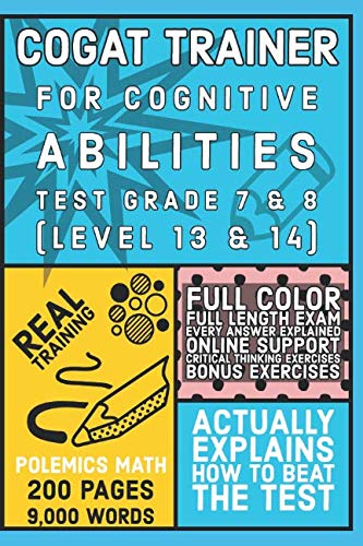 COGAT Trainer: for Cognitive Abilities Test Grade 7 &amp; 8 — used book cover