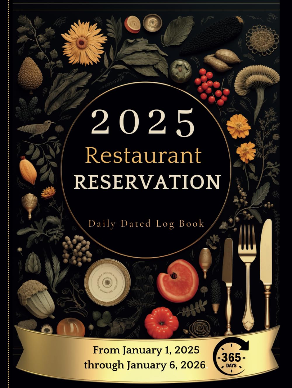 Restaurant Reservation Book - Daily Dated Log Book — used book cover