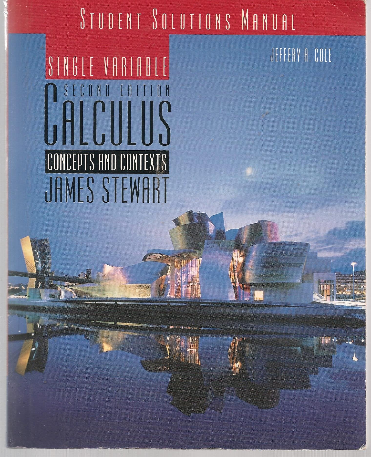 Student Solutions Manual for Stewart’s Single Variable Calculus — used book cover