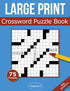 Large Print Crossword Puzzle Book — used book cover