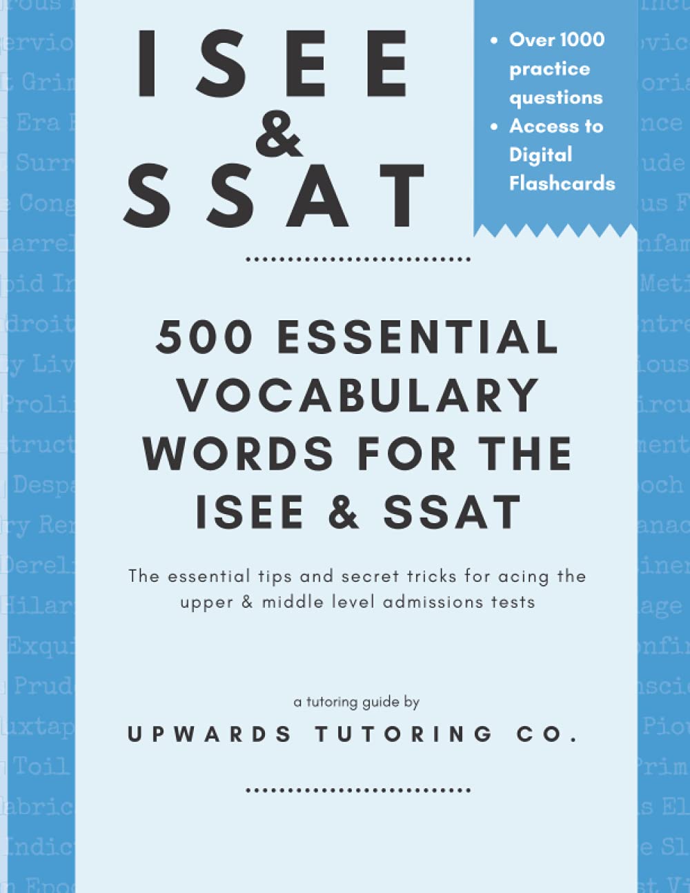 The Essential 500 Vocabulary Words for the ISEE &amp; SSAT — used book cover