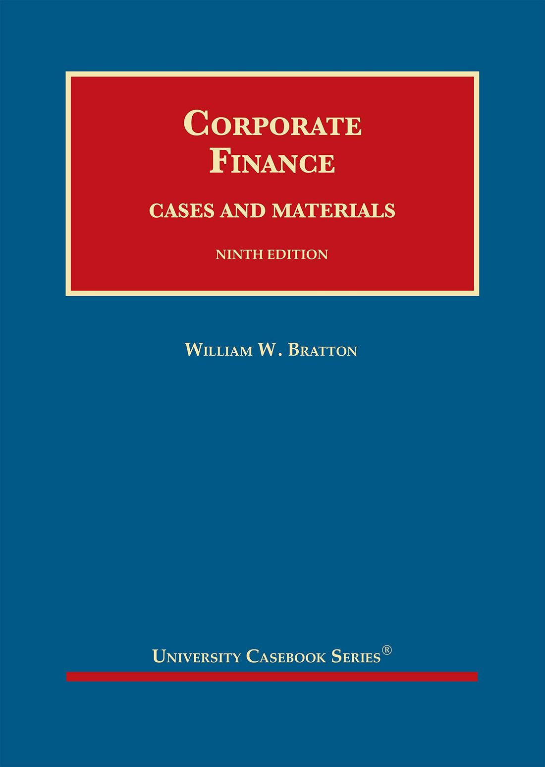 Corporate Finance, Cases and Materials — used book cover
