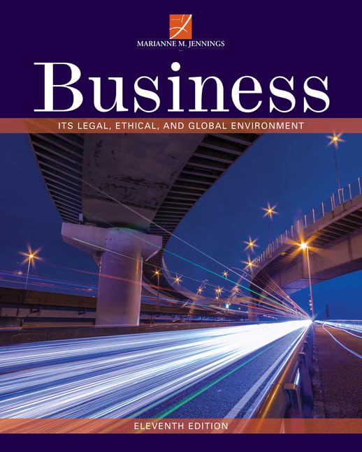 Business: Its Legal, Ethical, and Global Environment — used book cover