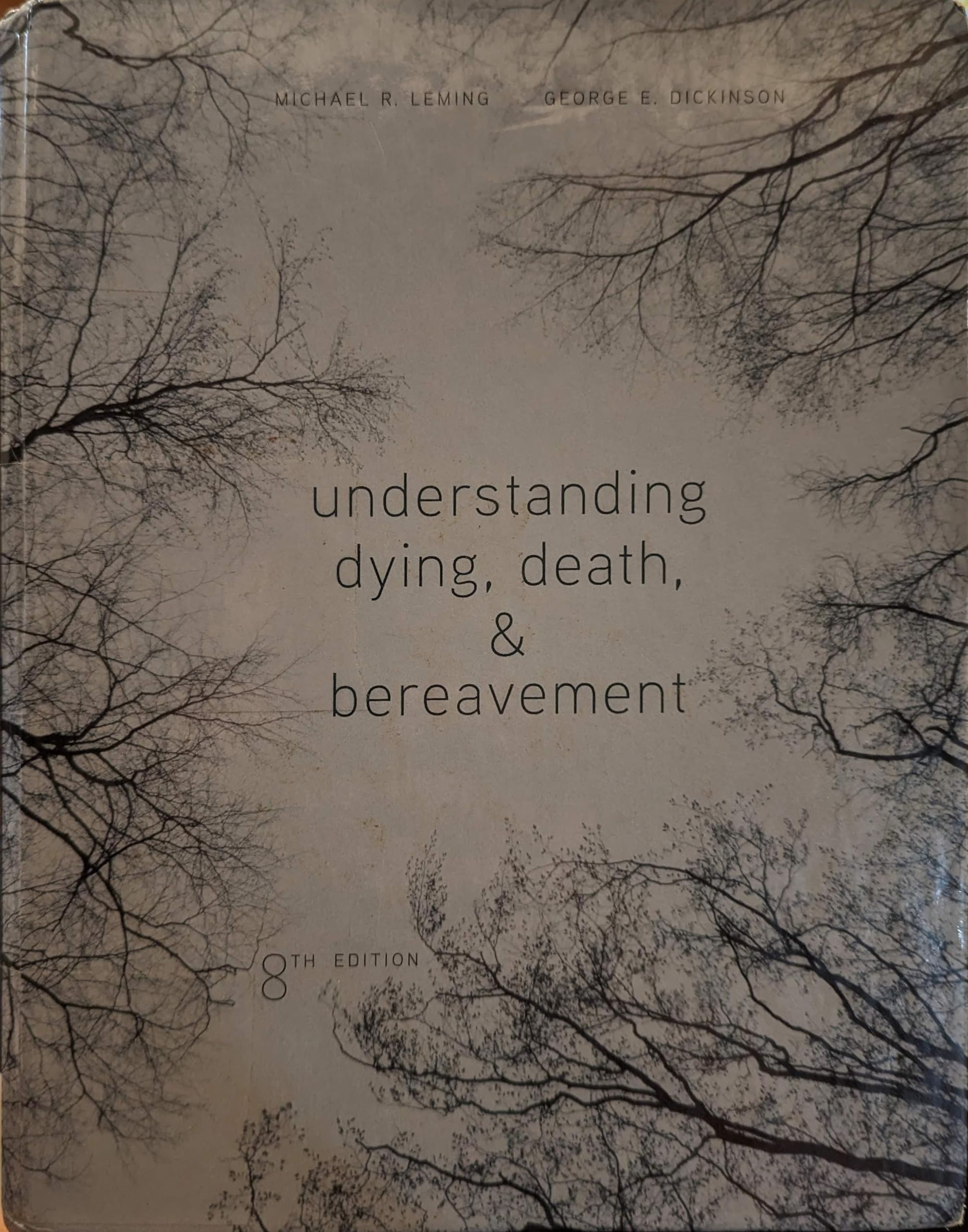 Understanding Dying, Death, and Bereavement — used book cover
