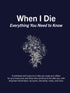 When I Die | Planner and Organizer for Accounts and Assets | Fill in the blank, instructions for estate planning, probate — used book cover