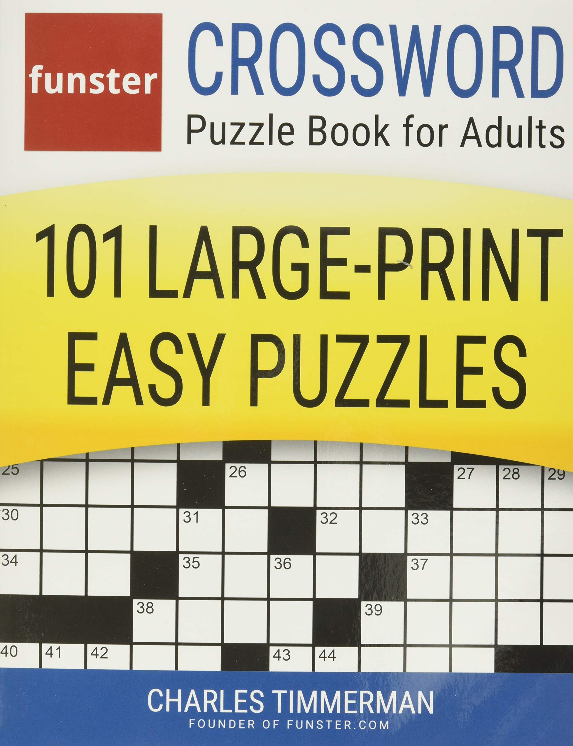 Funster Crossword Puzzle Book for Adults — used book cover