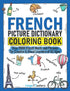French Picture Dictionary Coloring Book — used book cover