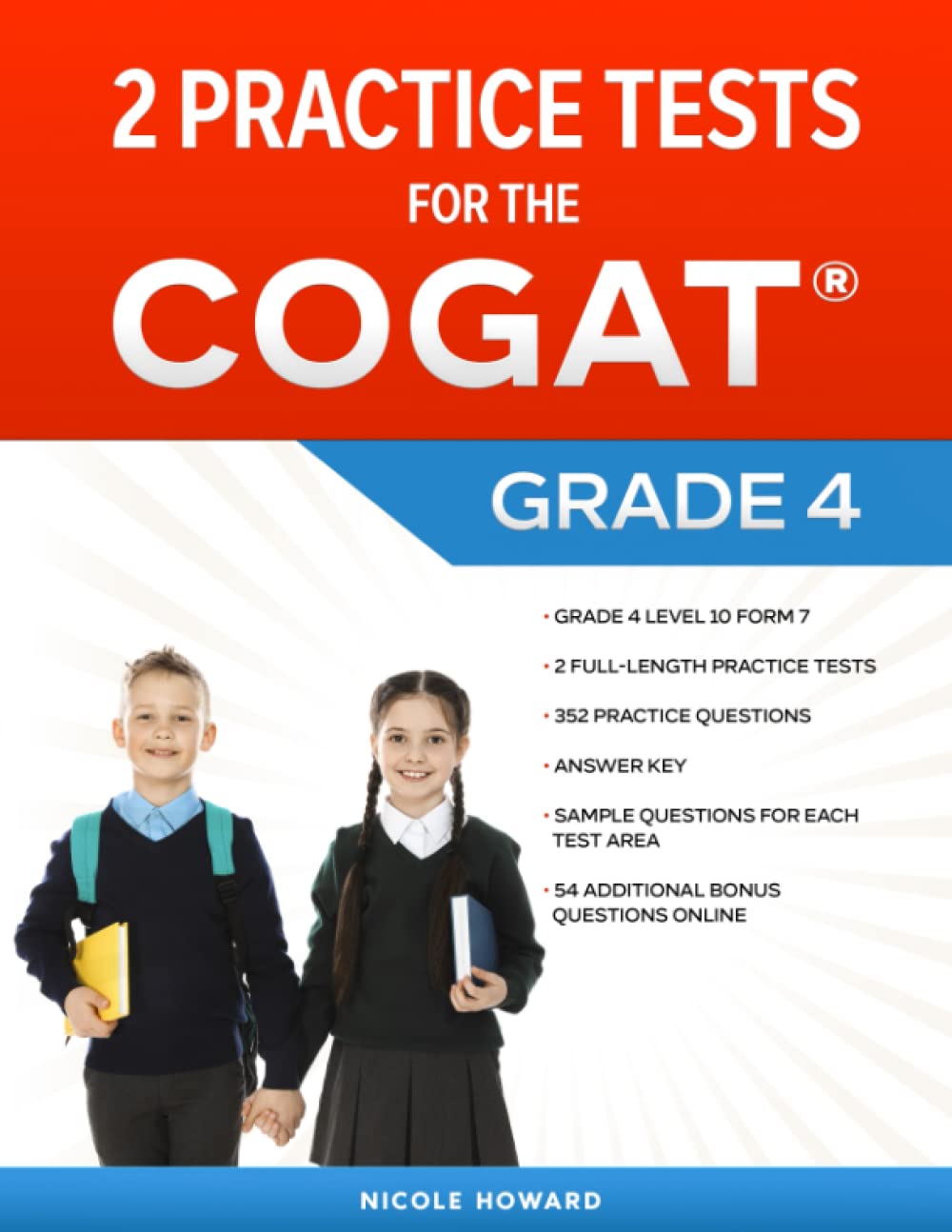 2 Practice Tests for the COGAT® Grade 4 — used book cover